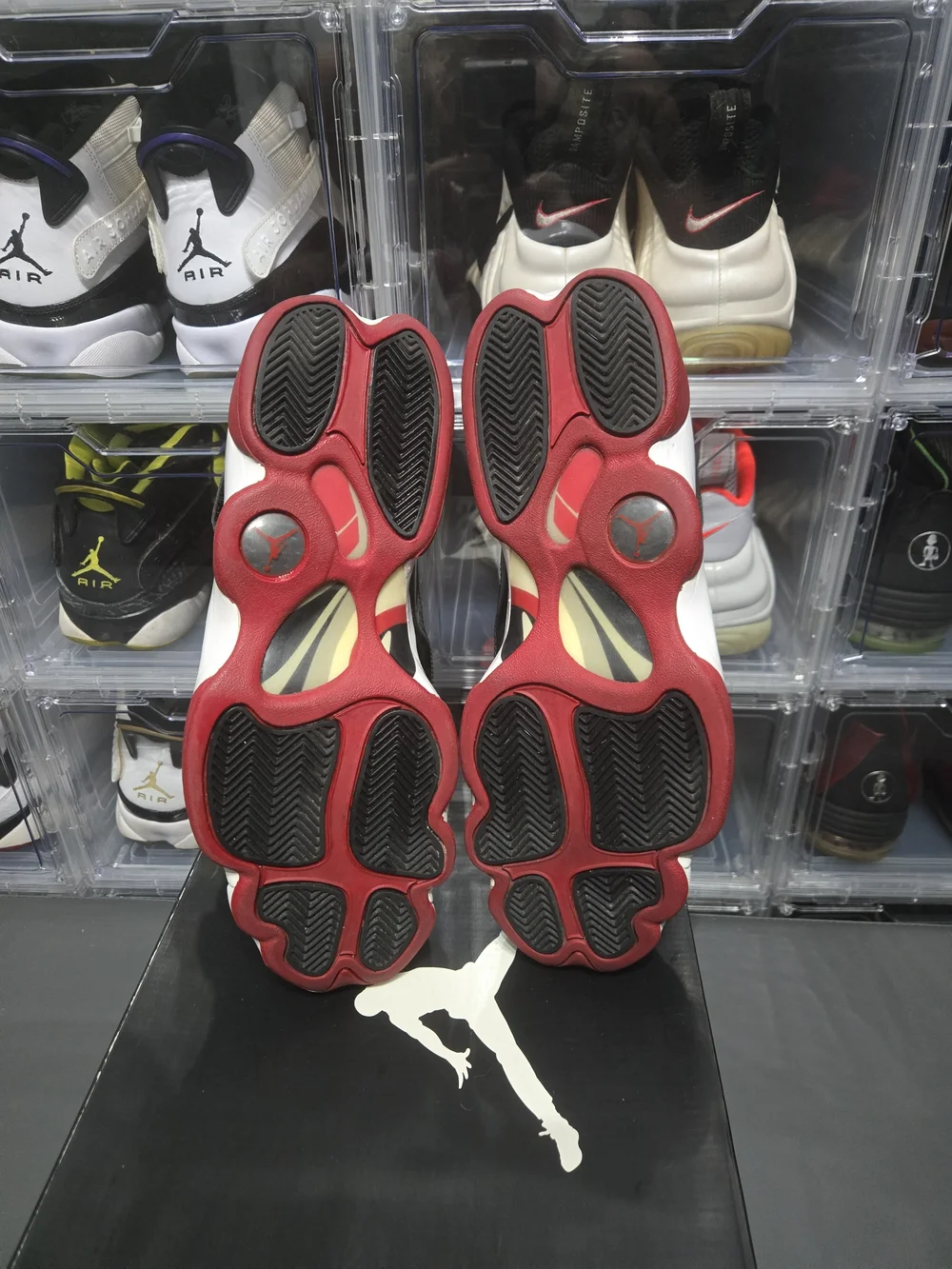 Mens Nike Air Jordan 6 Rings (Size 11) Black & Red
